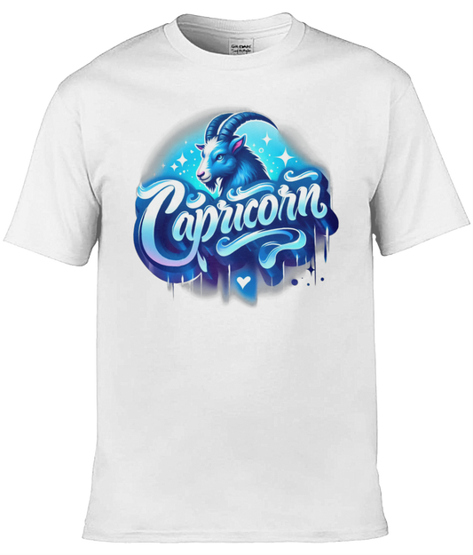 Mens T-Shirt (Gildan Softstyle 64000) - with Zodiac Sign - Capricorn 2